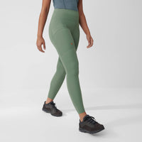 Fjallraven Abisko Tights in patina green 614 - women's pants - view 4