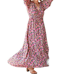 Maxmila Paris - Caroline Garden Romance Floral Print Maxi Dress