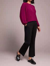 Tribal - Airflow Long Sleeve Mandarin Collar Blouse