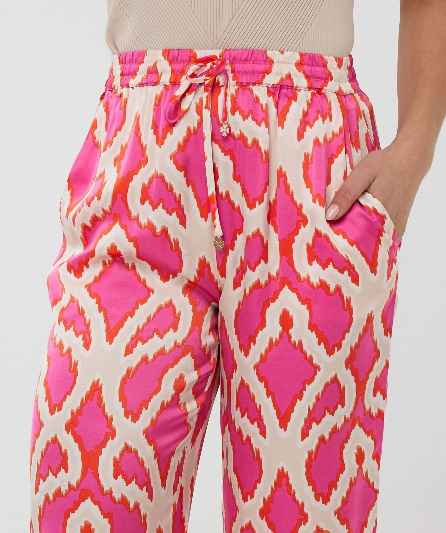 ESQUALO Taimi Trousers in disco spark - women's pants - alternate view