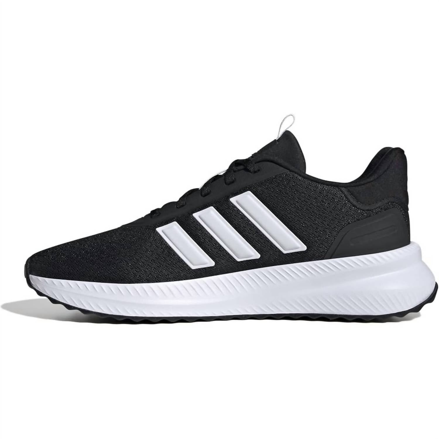 adidas Men's PLRPATH Lace Up Running Shoes in black and white - men's sneaker - alternate view
