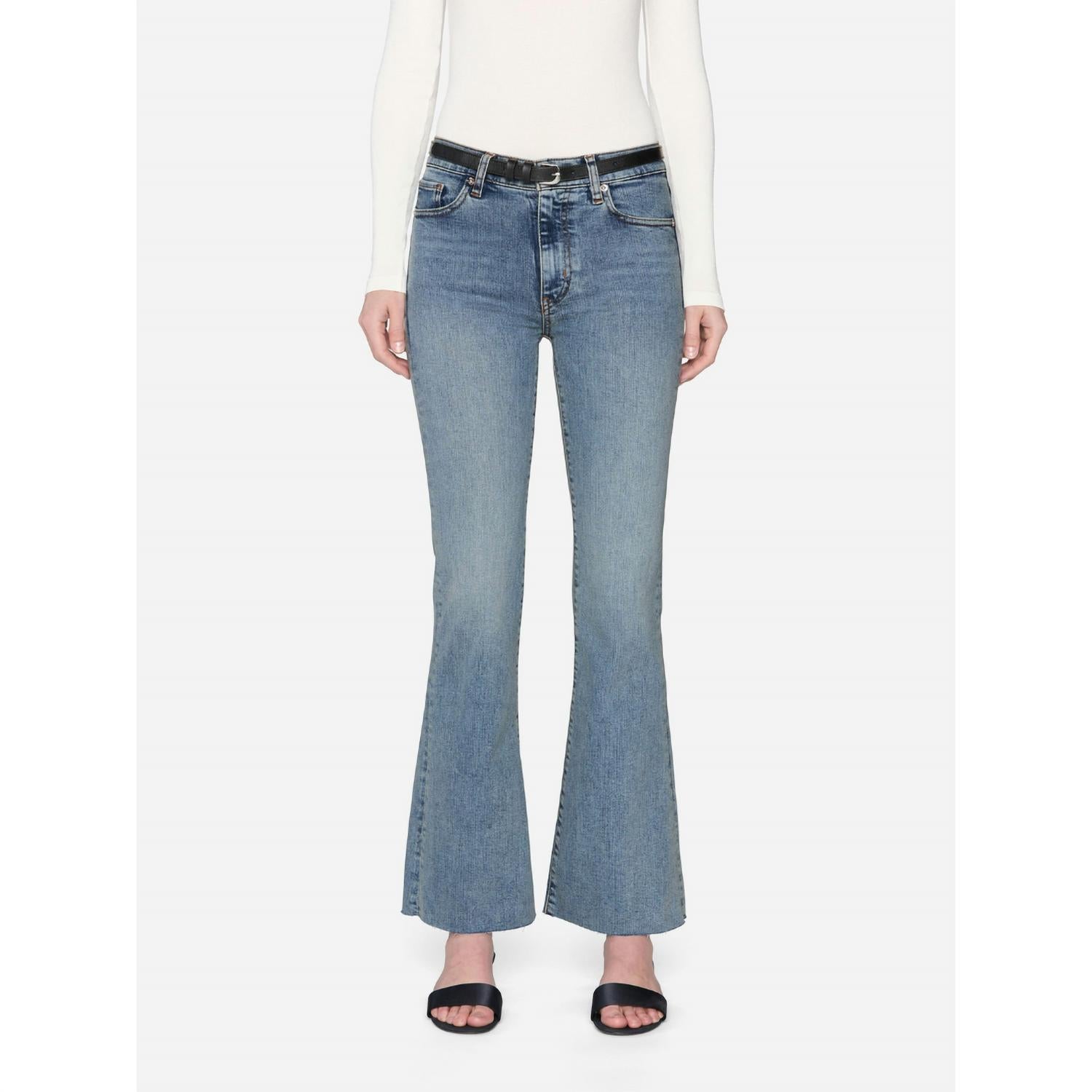 Frame - Icon Mid Rise Flare Jeans