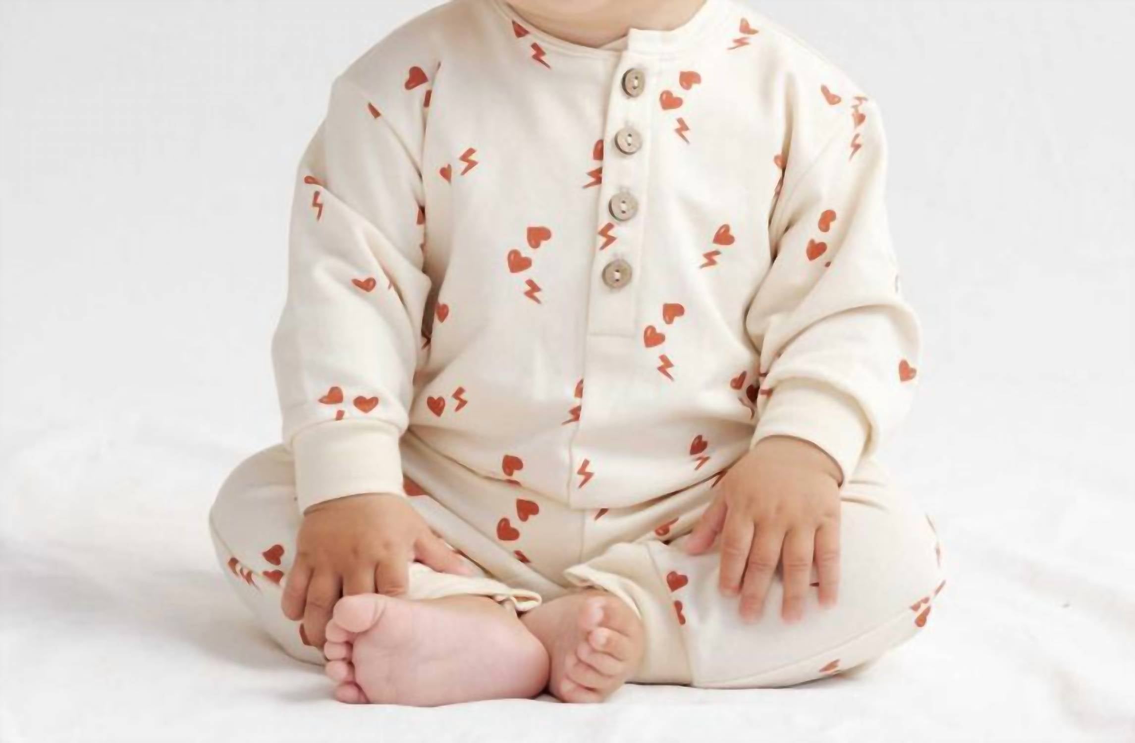 Quincy Mae Kid's Relaxed Jumpsuit in electric heart - kids' item