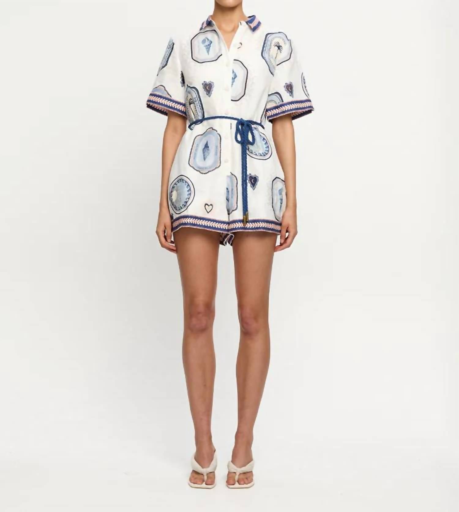 Kivari - Alessia Collar Neck Playsuit