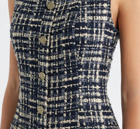Zoe And Claire - Tweed Fit & Flare Midi Dress