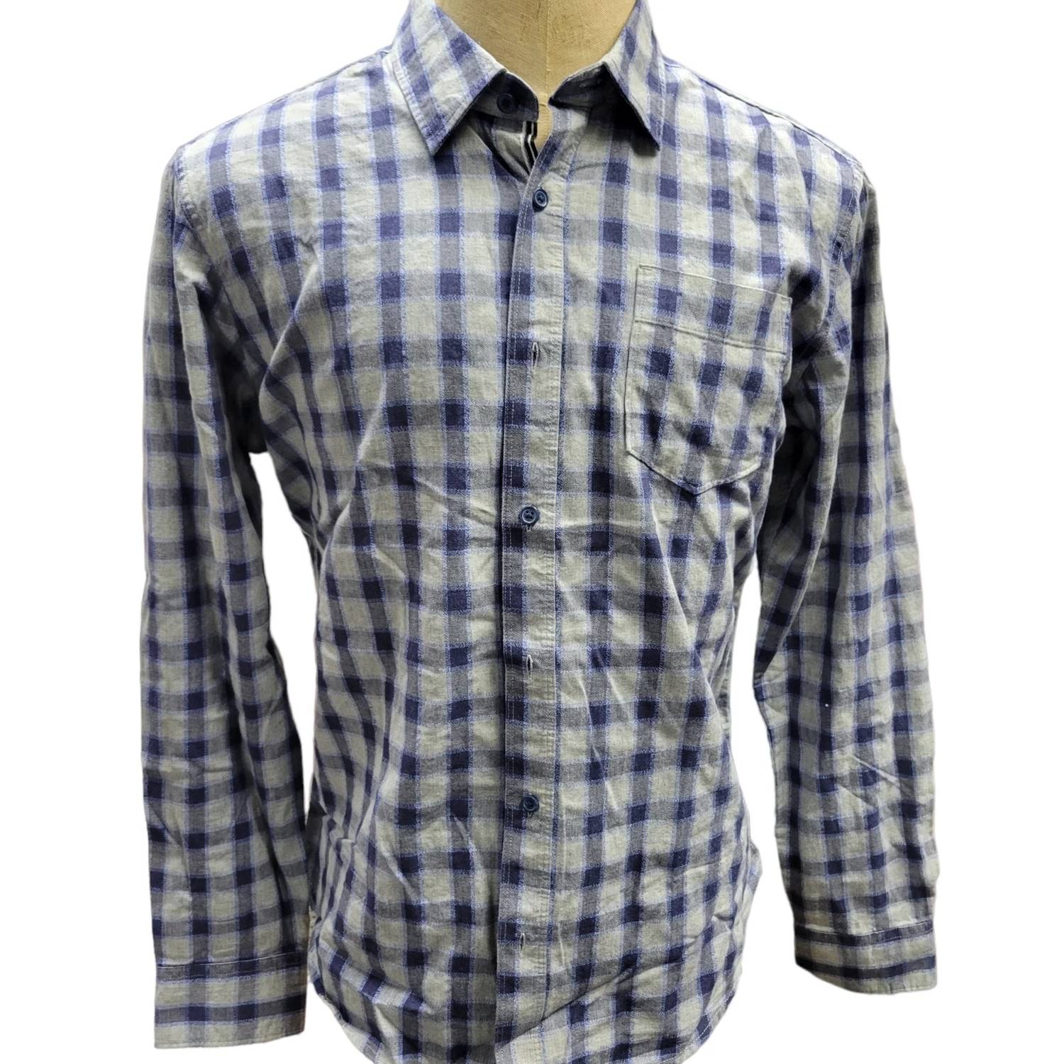 Thread & Cloth - Men's Button-up Cotton Long-sleeve Plaid Shirt