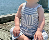 Me & Henry - Boy's Dandy Jersey Stripe Romper