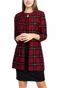 Danny & Nicole - Scoop Neck Sleeveless Knit Dress With Matching Jacket Set