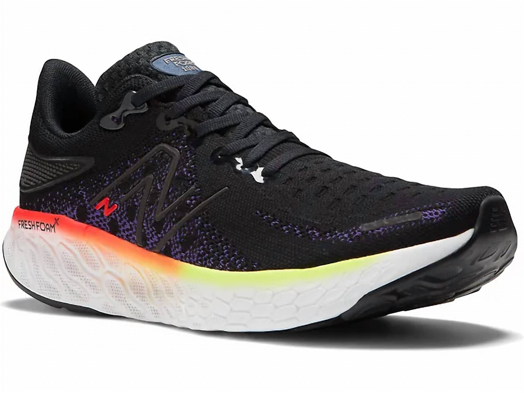 New Balance Men's Fresh Foam X 1080 V12 Shoe in black pixel green - men's shoe