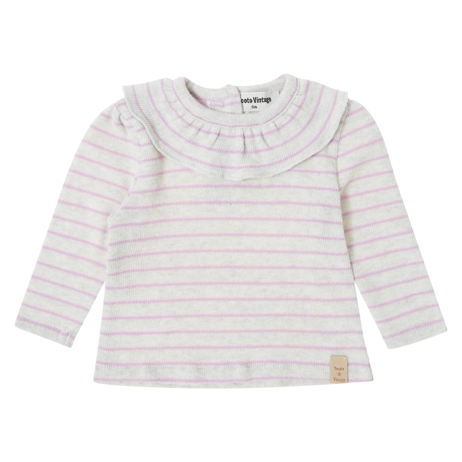 Tocoto Vintage - Infant's Long Sleeve Stripe Blouse