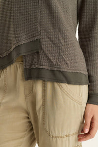 Xcvi - Thermal Asymmetrical Long-Sleeve Top