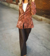 Sadie & Sage - Oui Oui Printed Blazer