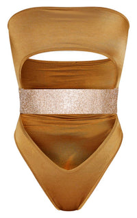 Prettylittlething - Goddess Strapless Monokini One Piece