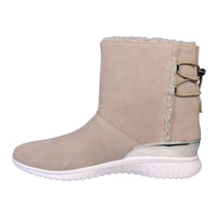 COLE HAAN Women's Studio Grand Waterproof Slip-on Boot in vapor gray - women's shoe - detail view
