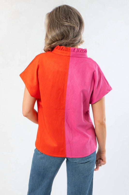 Thml - Dolly Two Tone Colorblock Blouse