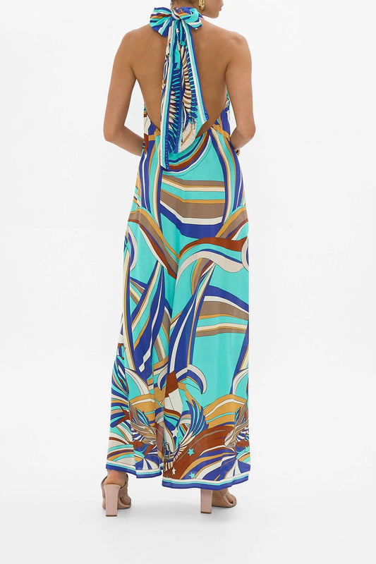 Camilla - Button Front Opening Maxi Dress