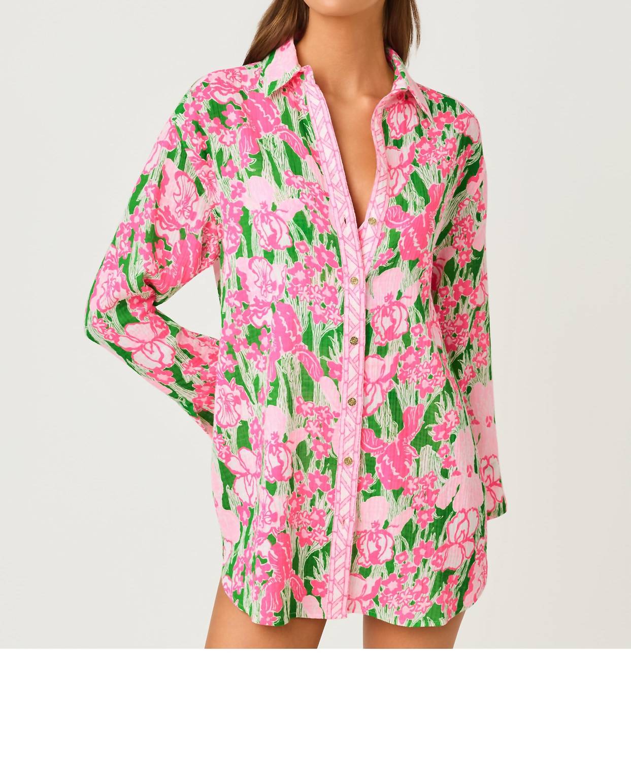 Lilly Pulitzer - Kwitney Long Sleeve Cotton Cover-up