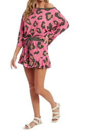 Bluivy - Pebbles Leopard Print Lounge Boatneck Top