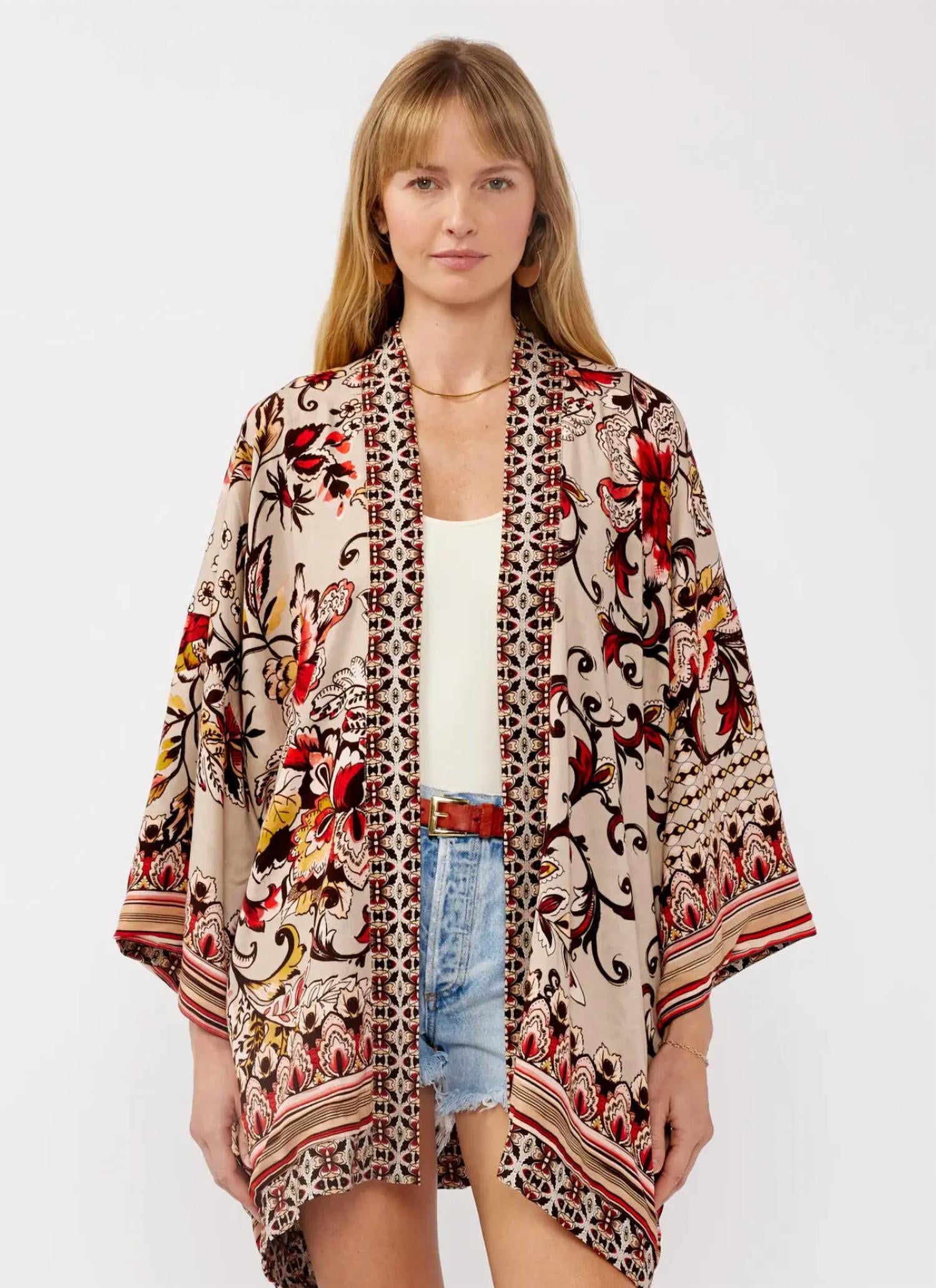 Lovestitch - Reversible Boho Floral Kimono