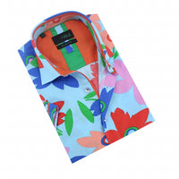 Eight X - Coral Pop Art Short Sleeve Shirt