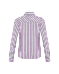 Theo The Label - Echo Mix Stripe Pearly Shirt