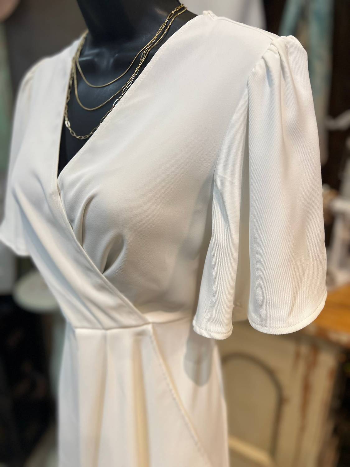 She + Sky - Women's Wrap Mini Dress