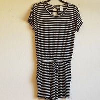7Th Ray - Women's Stripe Short Romper - Plus