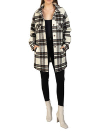Love Token - Lightweight Plaid Shacket