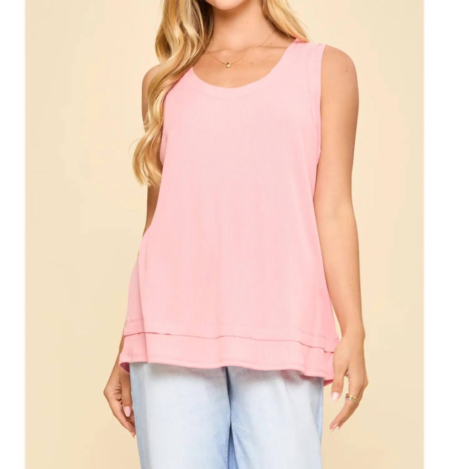 Andree By Unit - Women's Baby Ribbed Knit Tank Top - Plus