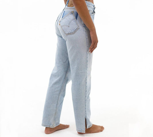 Aligrace - Allysa Tilted Split Jeans