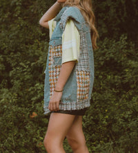 Pol - Cool it Patchwork Denim Vest