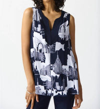 Joseph Ribkoff - Cityscape Sleeveless Top