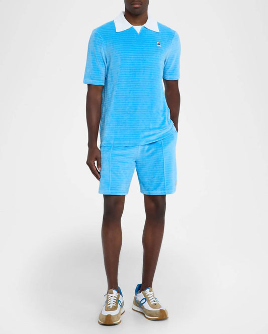 Casablanca - Velour Pintuck-pleated Drawstring Shorts