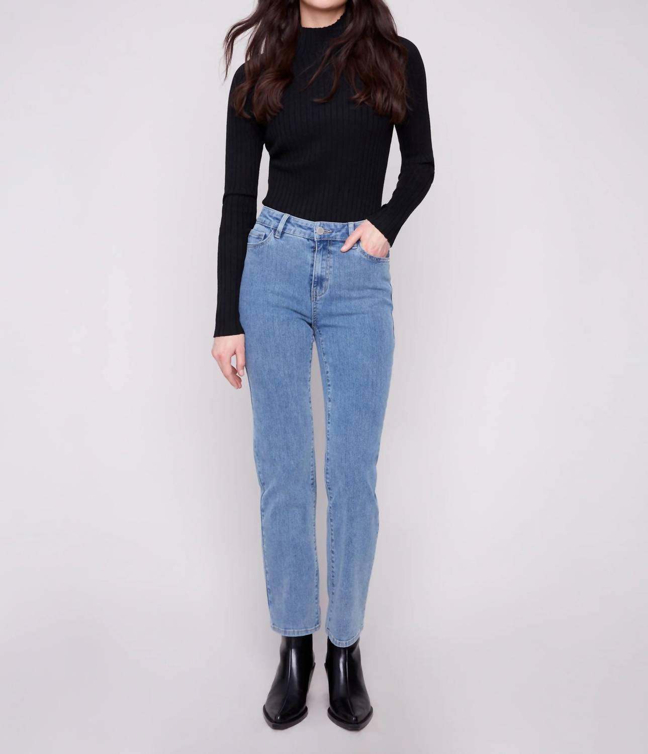 Charlie B - Corduroy Straight Leg Jeans