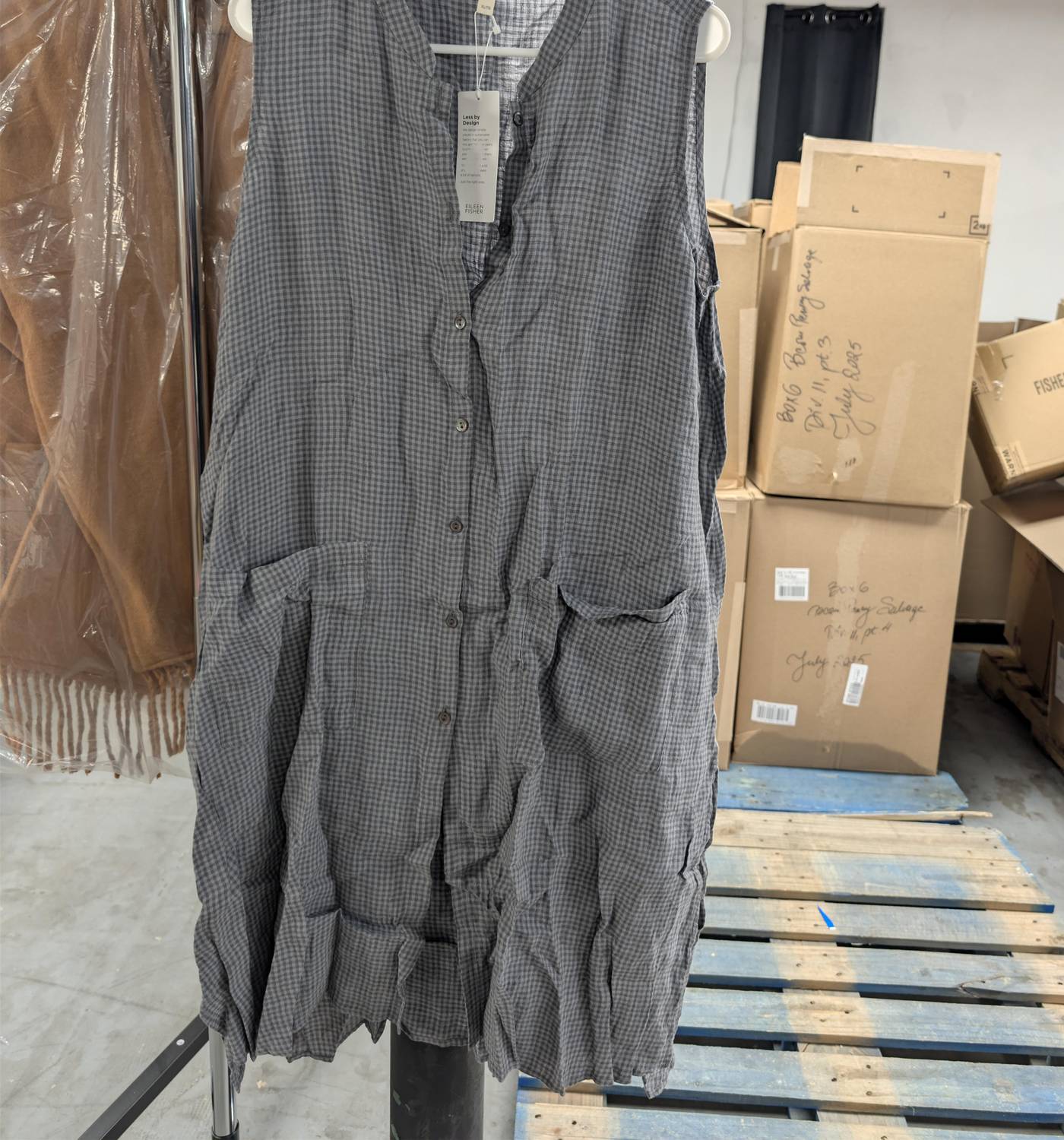 Eileen Fisher - EILEEN FISHER MANDRN CLLR LONG SHIRT