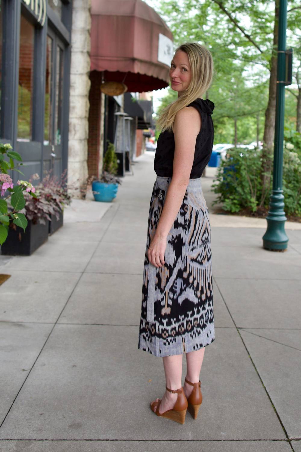 Ulla Johnson Women's Mila Pencil Skirt in tigereye - women's skirt - alternate view