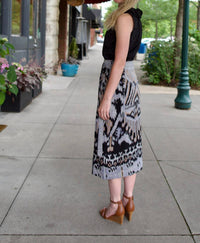 Ulla Johnson Women's Mila Pencil Skirt in tigereye - women's skirt - detail view