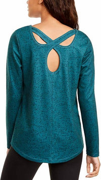 Ideology - Activewear Printed Cutout Back Top