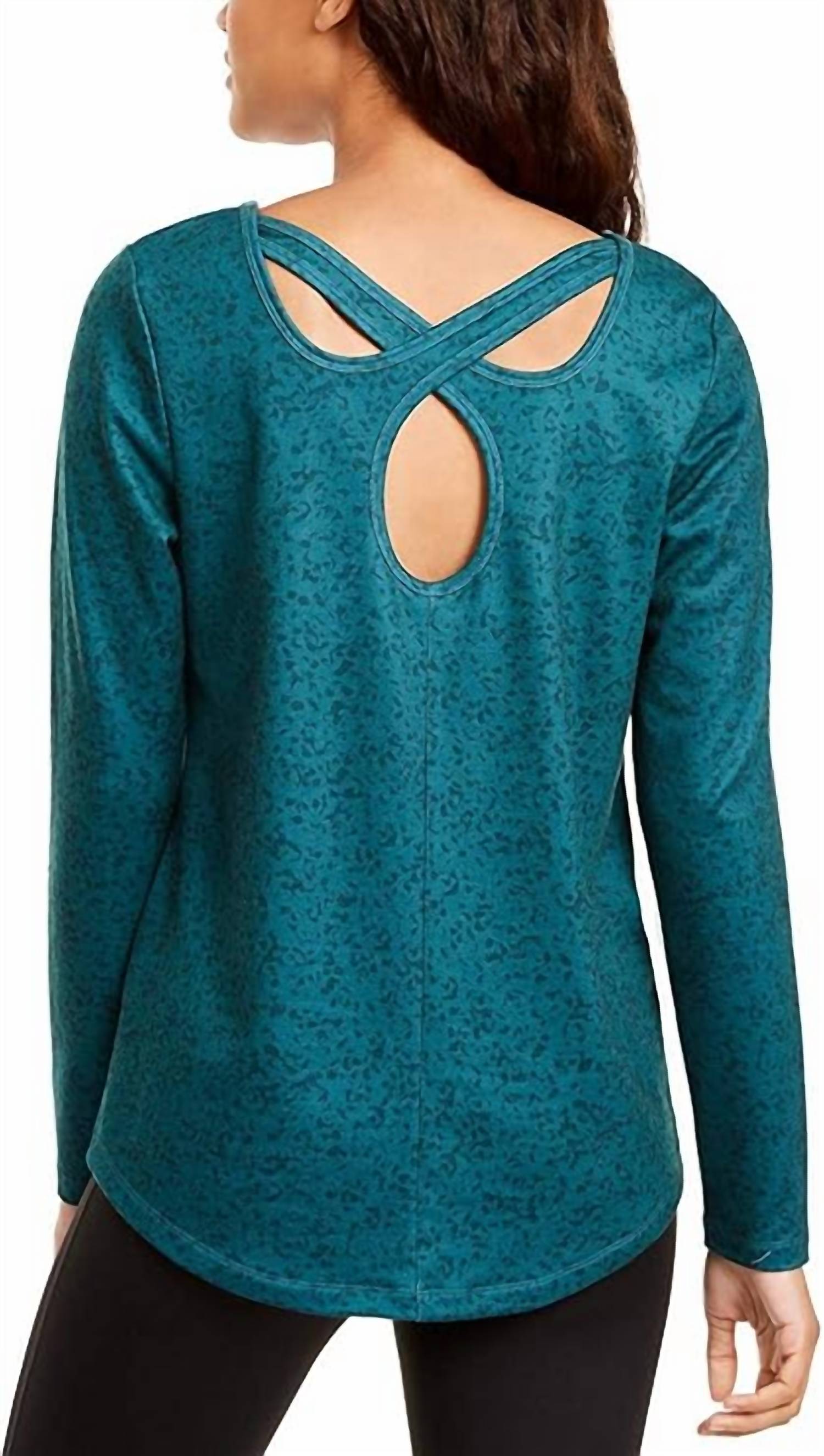 Ideology - Activewear Printed Cutout Back Top