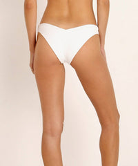 Frankies Bikinis Austin Bottom in white - women's swimwear - detail view