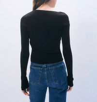 White + Warren - Superfine Merino Assymetrical Top