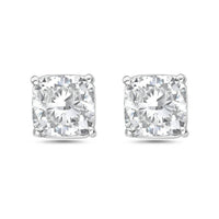 Diana M Jewels - Women's Lab Grown Diamond Cushion Cut Stud Earrings (1.00 CT)
