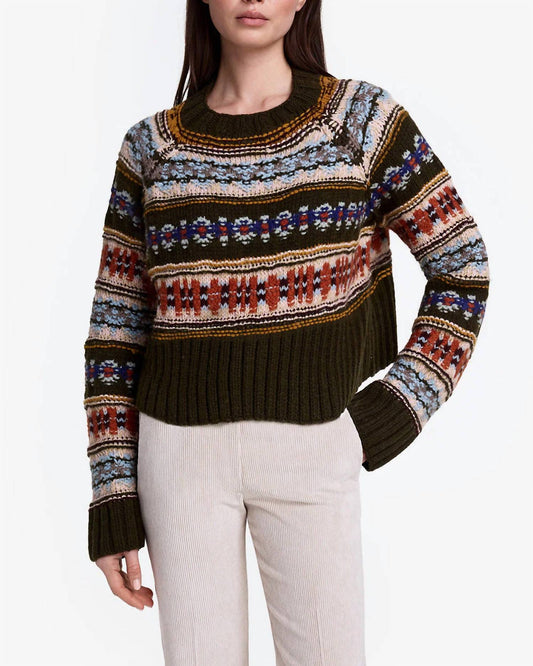 Smythe - Handknit Cropped Crewneck Sweater