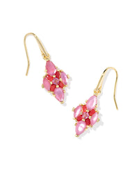 Kendra Scott Women's Abbie Crystal Drop Earrings in gold pink mix - women's jewelry