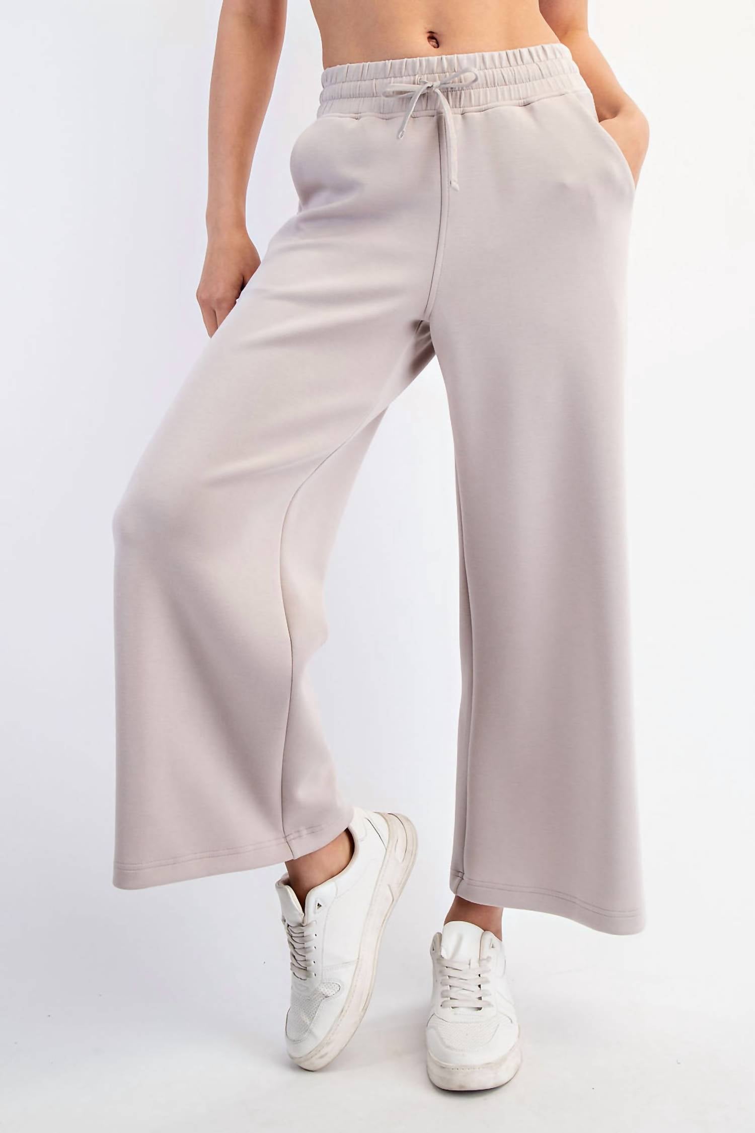 Rae Mode - Women's Modal Cropped Wide Leg Pants