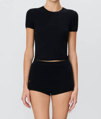 Eterne - Ribbed Stitch Cashmere Bloomer Shorts