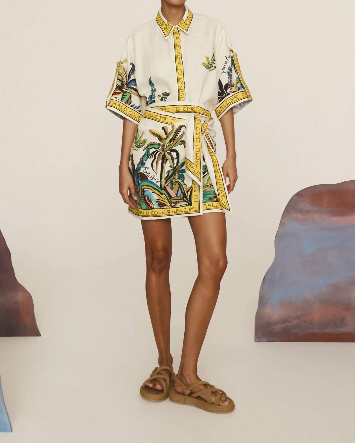 Alemais - Day Dream Collar Linen Shirt