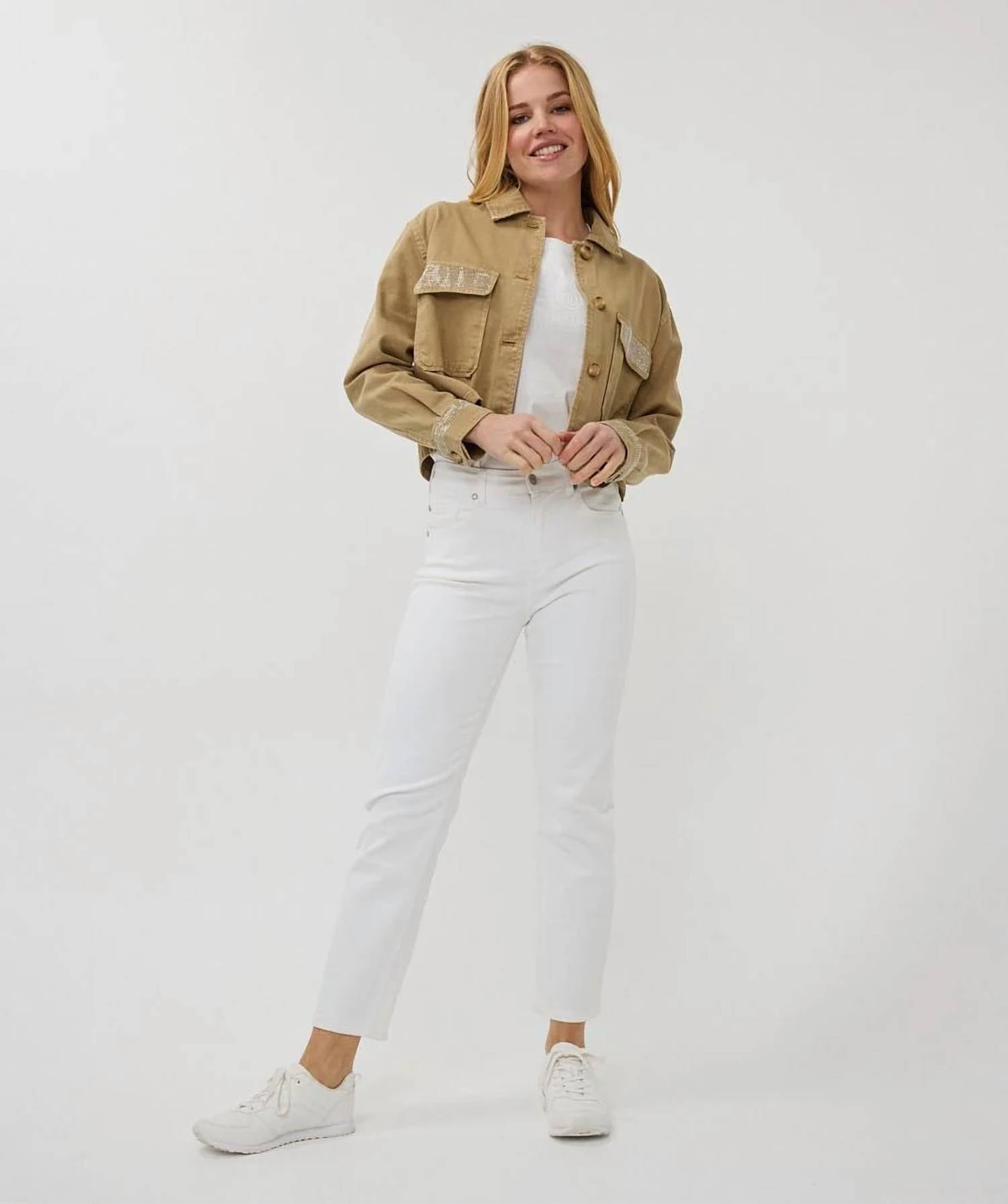 Esqualo - Wana Wide Studs Jean Jacket