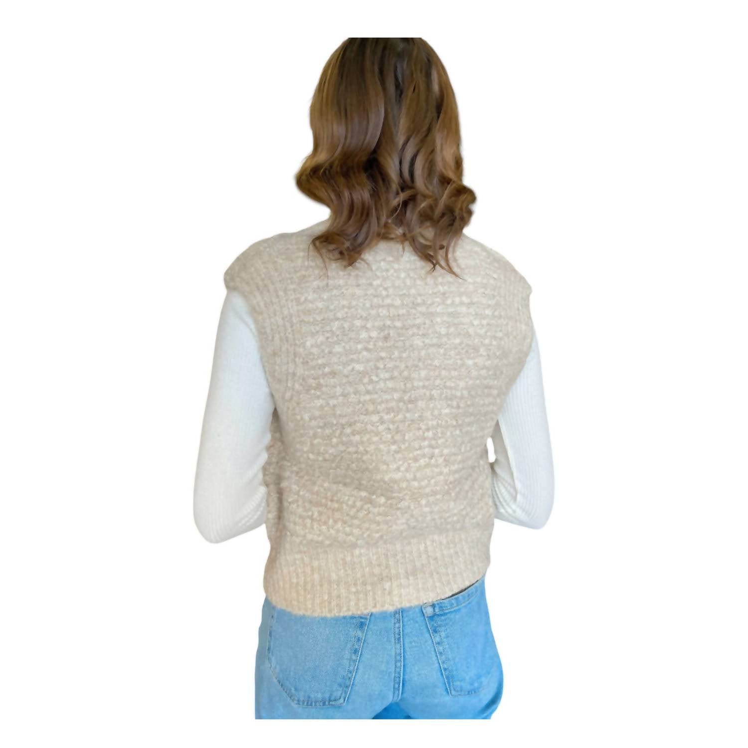 Hem & Thread - Button Front Sweater Vest