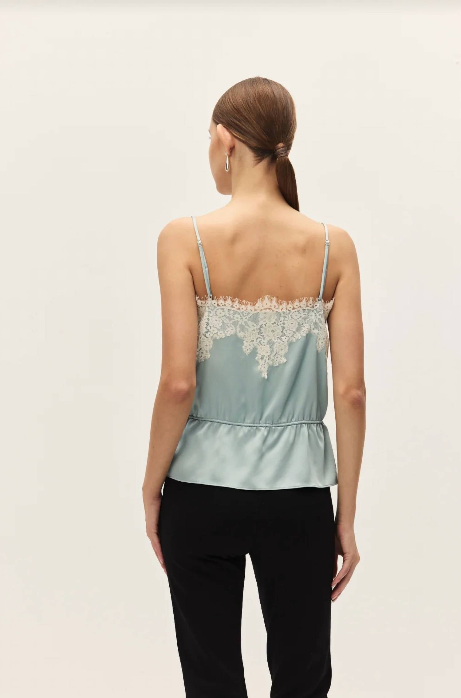 Elodie - Diora Satin Lace Tank Top
